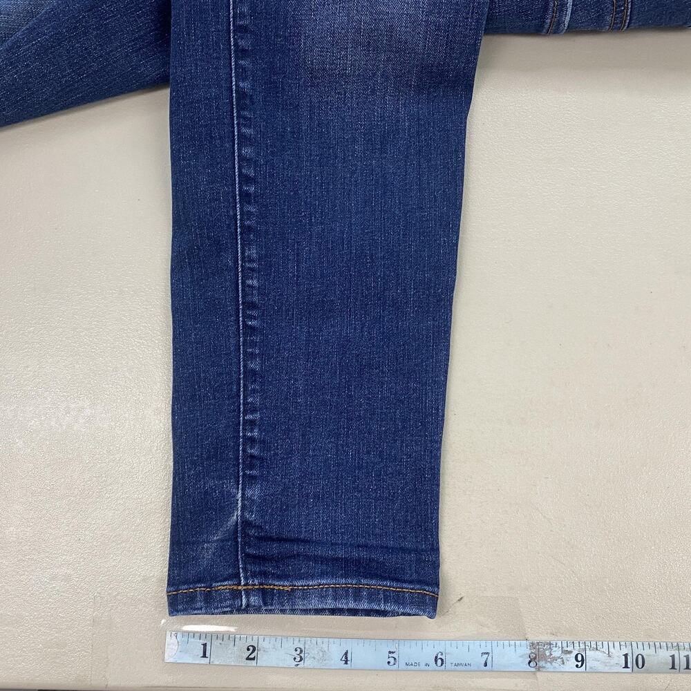 LOFT Jeans Womens 10 30 Dark Blue Wash Curvy Skinny Stretch Denim Mid Rise 34x30 - Picture 7 of 13